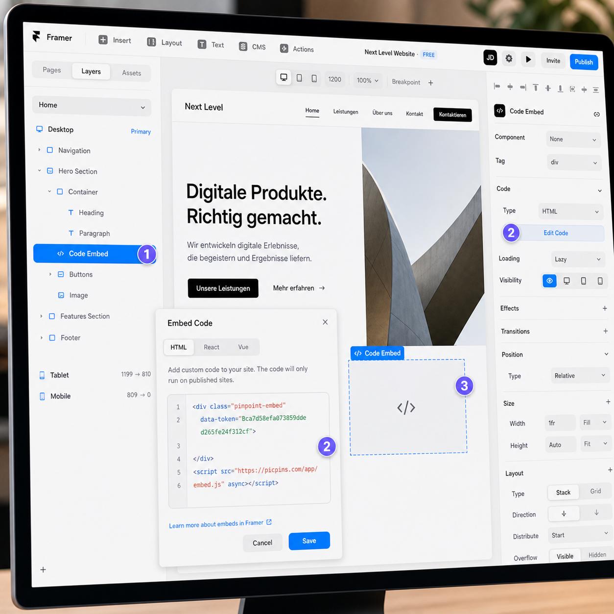 Hotspots and Interactive Images in Framer: Smart Components, Embeds, and the Direct Route